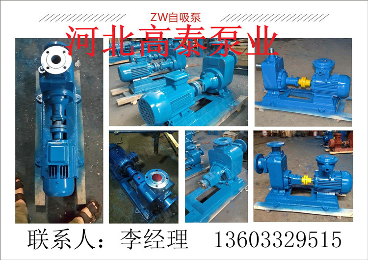 自吸排污泵價(jià)格ZW自吸排污泵配件